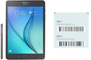 So sehen Sie den IMEI-Code in Galaxy Tab A 8.0 & S Pen (2015)