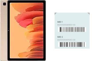 So sehen Sie den IMEI-Code in Galaxy Tab A7 10.4 (2020)