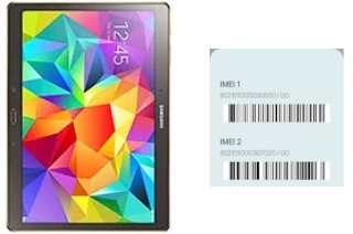 So sehen Sie den IMEI-Code in Galaxy Tab S 10.5 LTE