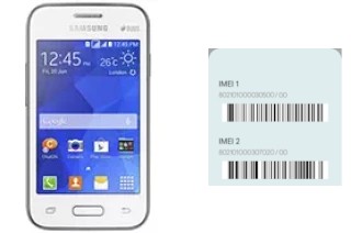 So sehen Sie den IMEI-Code in Galaxy Young 2