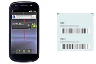 So sehen Sie den IMEI-Code in Google Nexus S I9020A