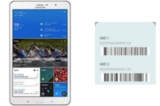 So sehen Sie den IMEI-Code in Galaxy Tab Pro 8.4 3G/LTE