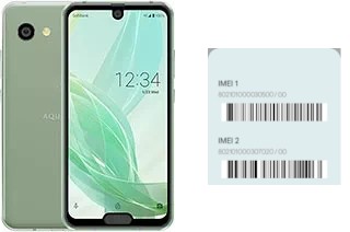 So sehen Sie den IMEI-Code in Aquos R2 compact