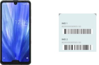 So sehen Sie den IMEI-Code in Aquos R3