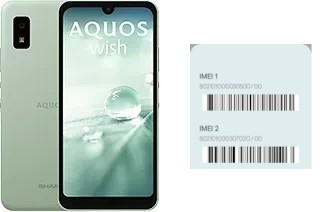 So sehen Sie den IMEI-Code in Aquos wish