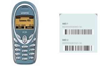 So sehen Sie den IMEI-Code in Siemens A55