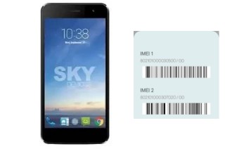 So sehen Sie den IMEI-Code in Sky 5-0 Pro