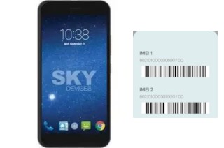 So sehen Sie den IMEI-Code in Sky Elite 5-0L Plus