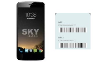 So sehen Sie den IMEI-Code in Sky Elite 5-5L Plus