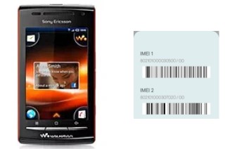 So sehen Sie den IMEI-Code in Sony Ericsson W8