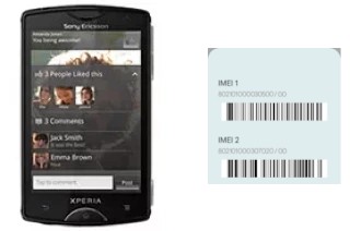 So sehen Sie den IMEI-Code in Xperia mini