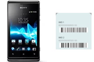 So sehen Sie den IMEI-Code in Xperia E dual