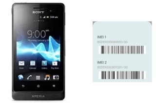 So sehen Sie den IMEI-Code in Xperia go