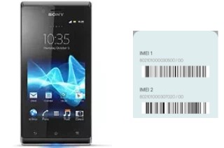 So sehen Sie den IMEI-Code in Xperia J