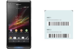 So sehen Sie den IMEI-Code in Xperia L