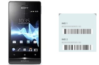 So sehen Sie den IMEI-Code in Xperia miro