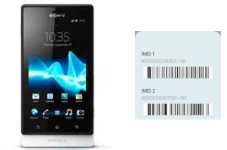 So sehen Sie den IMEI-Code in Xperia sola