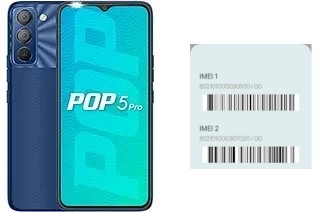 So sehen Sie den IMEI-Code in Pop 5 Pro