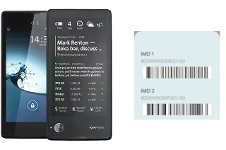 So sehen Sie den IMEI-Code in YotaPhone