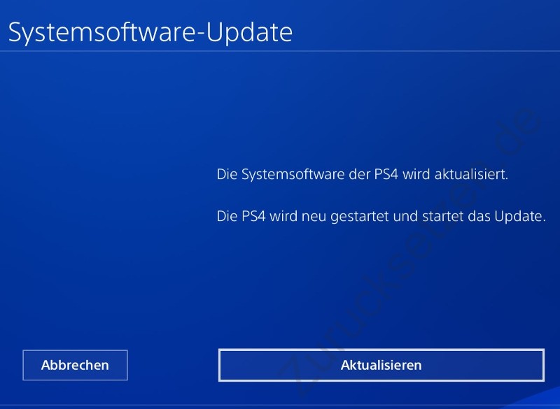 PS4-Update starten