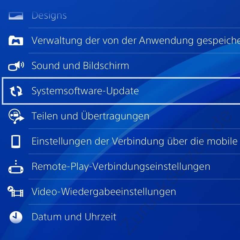 Systemsoftware-Update PS4