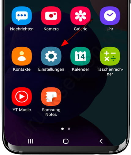 Einstellungen Samsung
