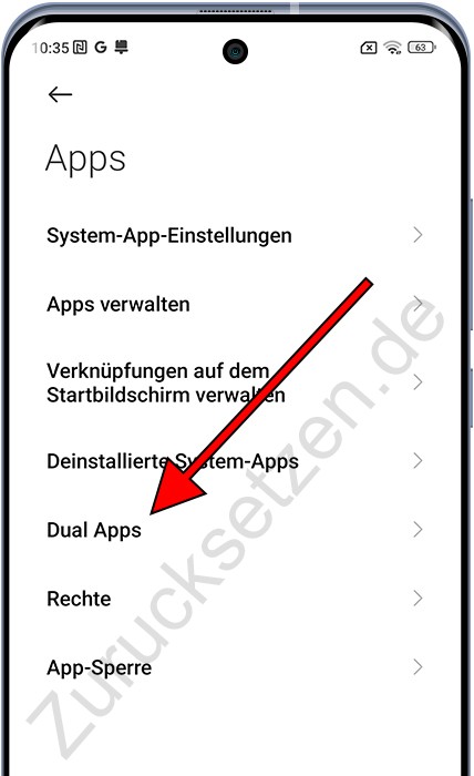 Duale App auf Xiaomi