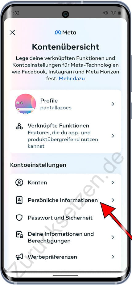 Instagram Persönliche Informationen