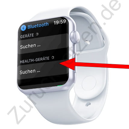 Suche nach Apple Watch Bluetooth-Geräten