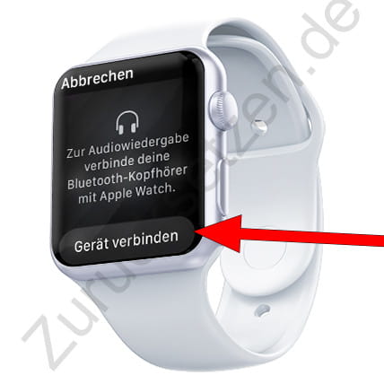 Schließen Sie Kopfhörer an die Apple Watch an