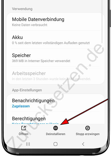 App-Deinstallieren Samsung