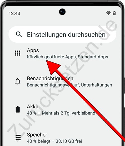 Android-Anwendungseinstellungen