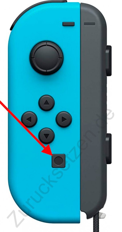 Teilen-Taste des Joy-Con-Controllers