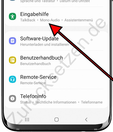 Samsung Galaxy Eingabehilfe