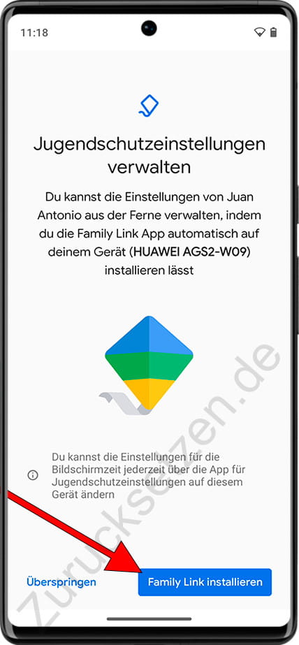 Installieren Sie Family Link