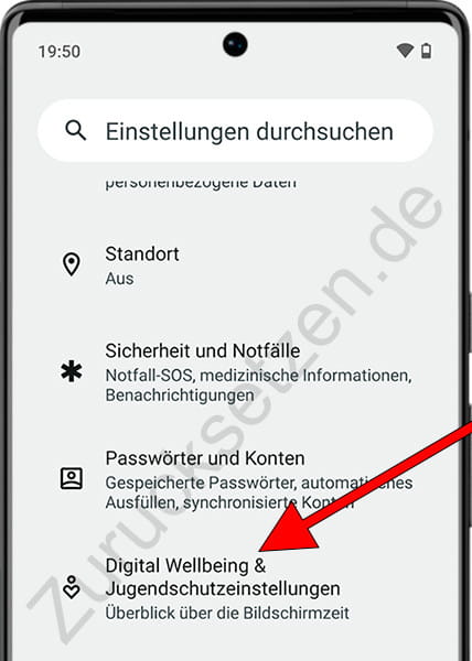 Digital Wellbeing & Jugendschutzeinstellungen auf Android