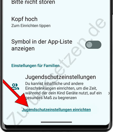 Richten Sie die Kindersicherung auf Android ein