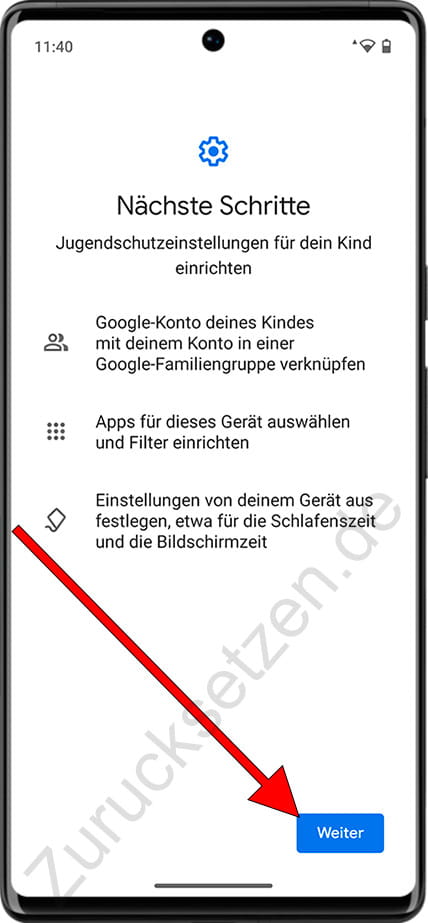 Richten Sie die Kindersicherung auf Android ein