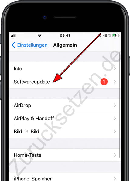 Software-Update iPhone