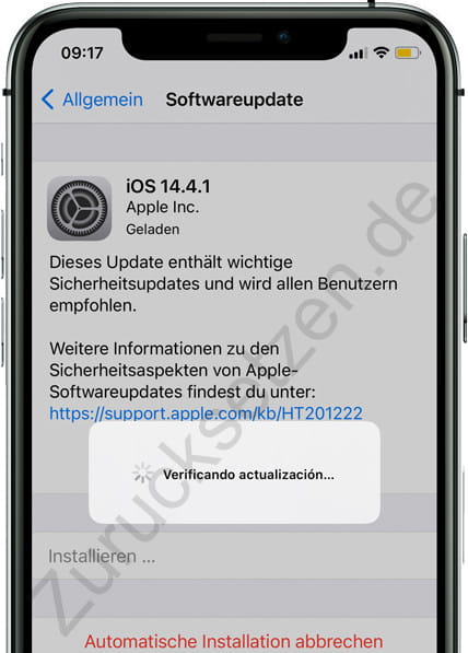 iPhone-Update prüfen