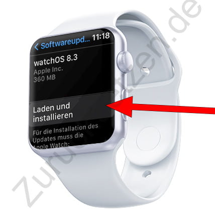 Laden Sie das Apple Watch-Update herunter und installieren S