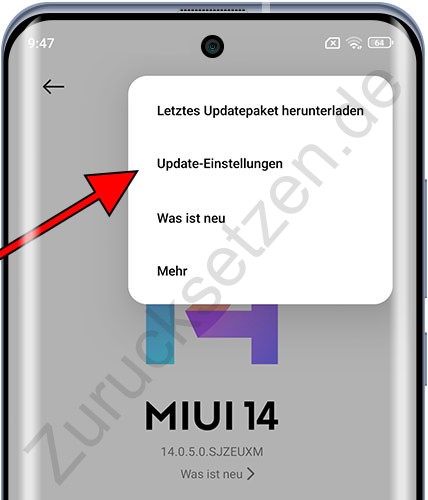 Xiaomi-Update-Einstellungen