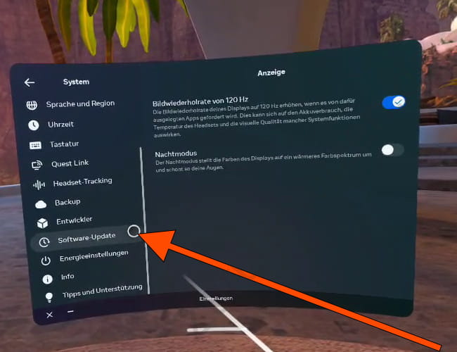 Meta Oculus Quest-Software-Update