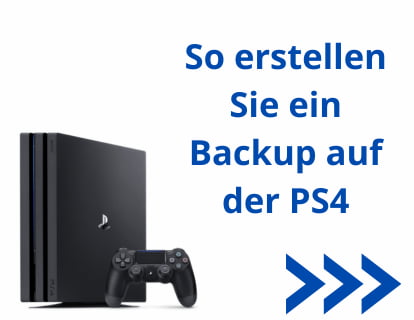 So erstellen Sie ein Backup auf der PS4