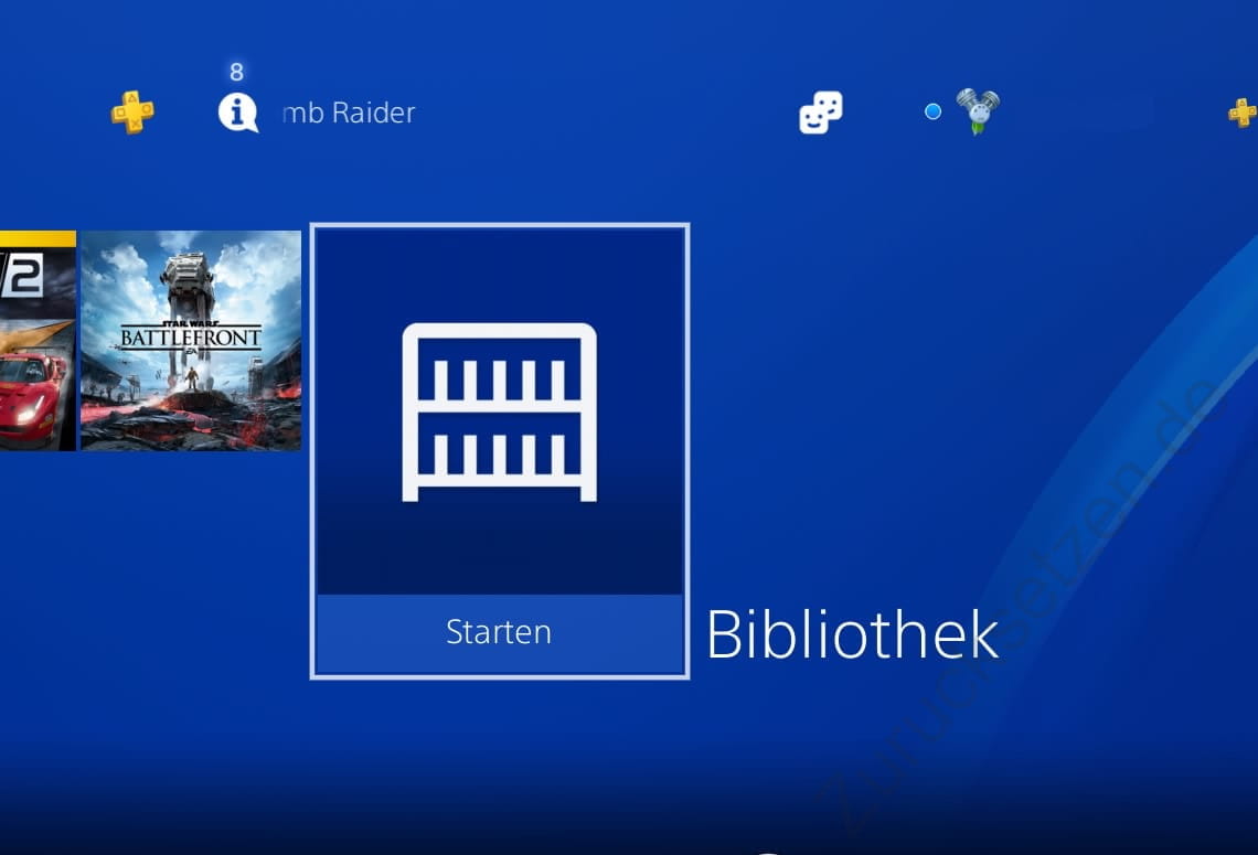 Bibliothek PlayStation 4