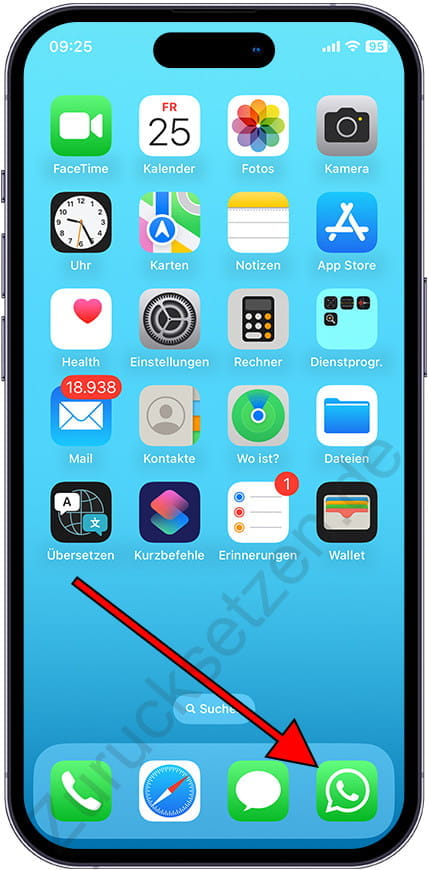 Öffnen Sie WhatsApp iPhone