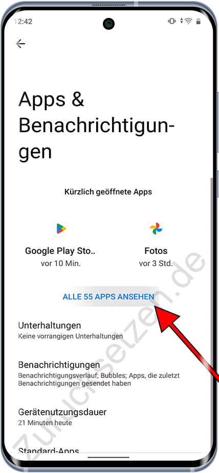 Alle Apps Ansehen Android