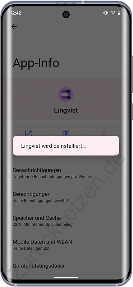 App deinstallieren Android