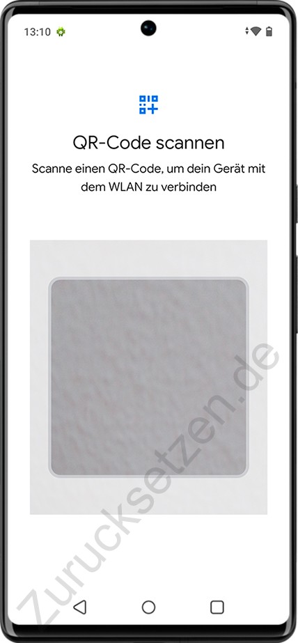 Stellen Sie über einen QR-Code auf Android eine Verbindung z