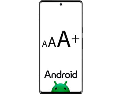 So vergrößern Sie die Textgröße auf Android